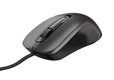 Trust 23733 Carve Wired USB Mouse (3 Buttons and Scroll Wheel, 1200 DPI, Right a - Image 1 of 4