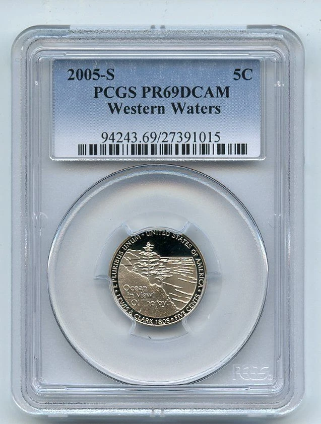 2005 S 5C Western Waters Jefferson Nickel PCGS PR69DCAM - Image 1 of 1