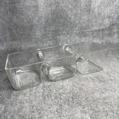 CRATE & BARREL 分体透明玻璃碗 3 部 — 第 1/4 张图片