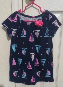 Jumping Beans kleines dunkelblaues Segelbootkleid für Mädchen. Größe 6 - Bild 1 von 6