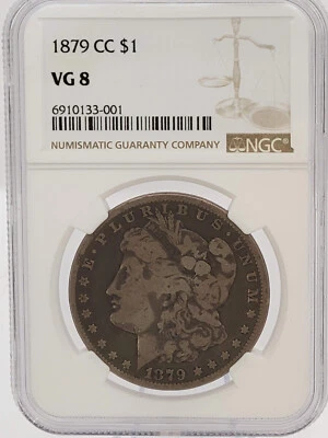 1879 CC $1 Morgan, NGC VG 8 - Image 1 of 2