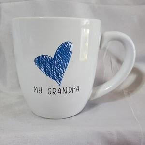 Lighthouse Christian Products White Mug w/Blue Heart My Grandpa Philippians 1:3 - Picture 1 of 6