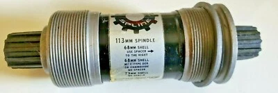 TRU VATIV POWER SPLINE Bottom Bracket 68 OR 73 x 113 BC  1.37/24 NEW & ADAPTER - Image 1 of 3