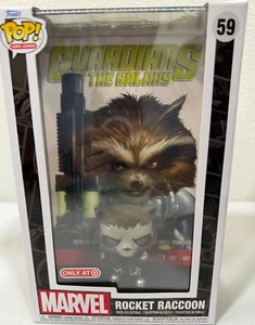 Funko POP! Comic Cover Guardians of the Galaxy Rocket Raccoon Figure (Read) - Picture 1 of 5