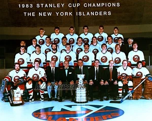 1982 - 83 New York Islanders Stanley Cup Champs Team Photo Color 8 X 10 Photo - Picture 1 of 1