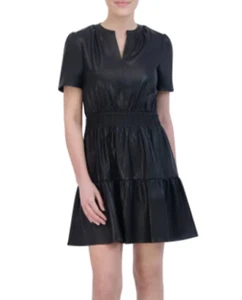 NEW Vigoss Women's Relaxed Fit Midweight Faux Leather Dress Size XL - Picture 1 of 2