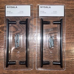 2 NEW IKEA NYDALA 2-Packs 4 Cabinet Handles Drawer Pulls 6 1/16" Item 004.496.36 - Picture 1 of 5