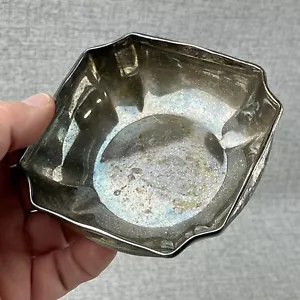 Vintage Italian 800 Silver Octagonal Bowl - Trinket Or Nut Dish - Picture 1 of 9