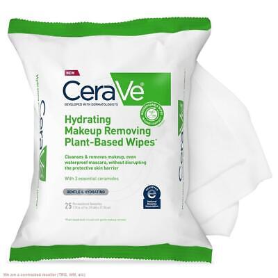 CeraVe Hydrating Makeup Remover Wipes, Plant ...