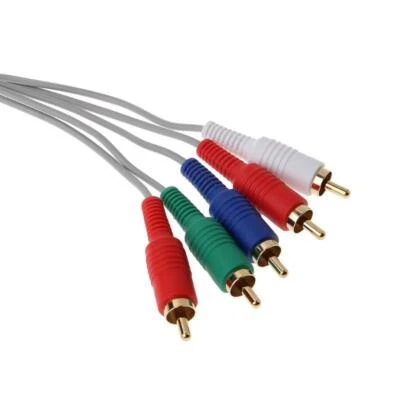 1.8m Component 1080P HDTV AV Audio 5RCA Adapter Cable For Wii Console - Image 1 of 4