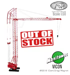 TWH #050 - Manitowoc 4100W VICON Clam/Drag/Magnet 1:50 Scale - NEW, OUT OF STOCK - Picture 1 of 9
