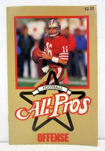 NFL Football All Pros Offense 1989-1990 Book Joe Montana, Jerry Rice, Al Toon… - Picture 1 of 5