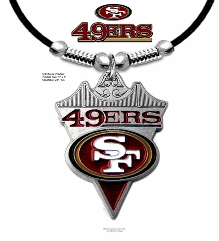 SAN FRANCISCO 49ERS NECKLACE for MALE/FEMALE NFL FOOTBALL 24" - FREE SHIP  #LA' Cover