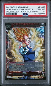 Leap to Victory Dark Prince Vegeta Textured FOIL Dragon Ball Super Card | PSA 10 - Picture 1 of 4