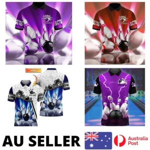 Bowling Shirt Polo Team Uniform Strike Ten Pin Colours - AU Stock - Picture 1 of 17