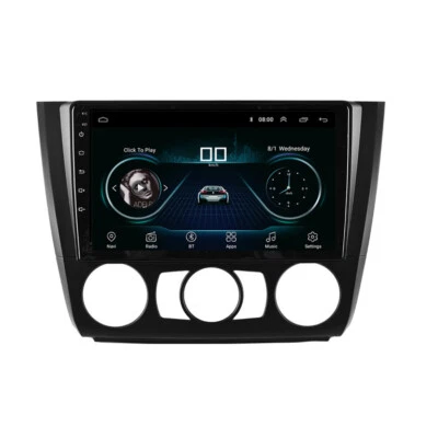 Car Radio GPS Fit For BMW E88 E82 E81 E87 2004-2011 Manual A/C For Apple Carplay - Image 1 of 4
