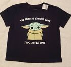 Star Wars Mandalorian The Child The Force is Strong SS Toddler T-Shirt 4T NWT