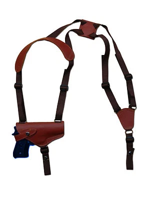 NEW Barsony Horizontal Burgundy Leather Shoulder Holster Steyr Walther Full Size - Image 1 of 4