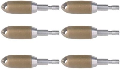 6PK 125 Grain Copper Arrow Heads Field Points Whistle Broadheads - Image 1 of 2