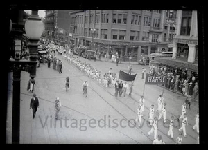 Exchange Street Boston Massachusetts Boston 1920's Original Glass Negative - Picture 1 of 2