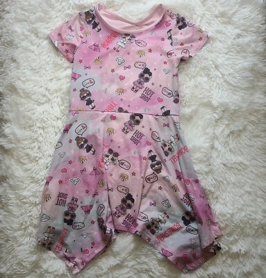 Girl's LoL Surprise Dress Size S (6-6X) Pink Dress Bombshell Hot Shot Old School - Image 1 of 4