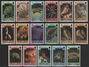 Isole Vergini 1979/80 - Michel n. 366-382 I & II ** - MNH - Vita marina (II) - Foto 1 di 2