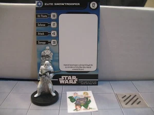 =Star Wars Miniatures BATTLE OF HOTH Elite Snowtrooper 13/17 con tarjeta= - Imagen 1 de 1