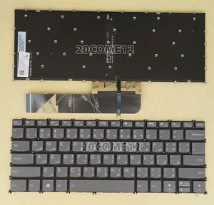 New for Lenovo IdeaPad / Flex 5-14ARE05 5-14IIL05 Keyboard Arabic AR backlit - Afbeelding 1 van 2