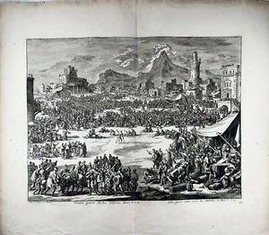 1708 Cristo sana a los enfermos, Joh. Luyken, Biblia, folio grande doble página 52,8 cm - Imagen 1 de 10