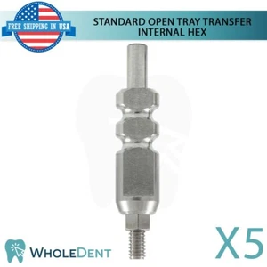 5x Bandeja abierta de afrontamiento de transferencia plataforma estándar Ø4,75 mm dental hexagonal 2,42 mm - Imagen 1 de 3