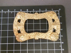 Brass Frame/Buckle Form Heavy X-Large jewelry finding (osb145) - Picture 1 of 3