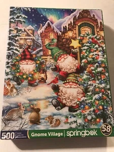Springbok Gnome Village 500 Piece Jigsaw Puzzle - Picture 1 of 2