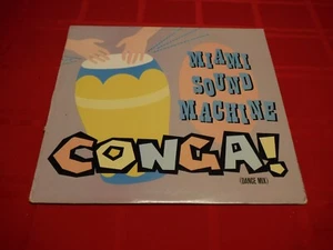 Miami Sound Machine Conga! 1985 12" 33 RPM Single Instrumental Epic 49-05253 - Imagen 1 de 8