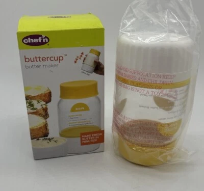 Chef'n Buttercup Butter Maker DIY Butter Flavor Mixer Shaker Cooking Gadget Tool - Imagem 1 de 4