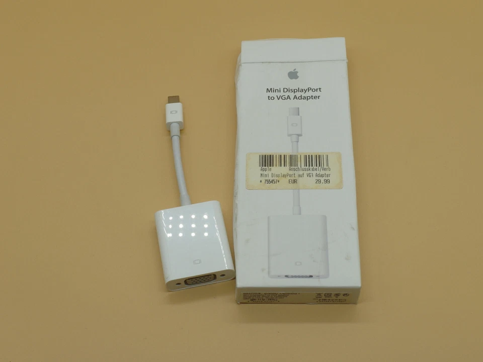 Original Apple Mini DisplayPort to VGA Adapter MB572Z/B - A1307 - weiß - Bild 1 von 1