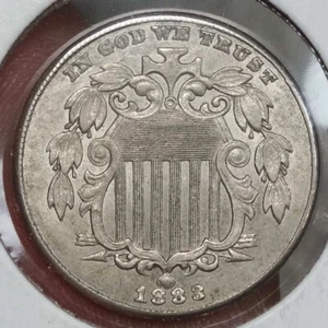 1883 Shield Nickel, Choice Almost Uncirculated    0131-02 - Picture 1 of 5