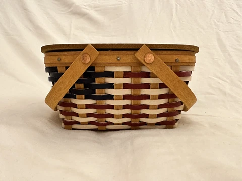 Longaberger 2014 Collectors Club Life's A Picnic Mini Med Market Flag Basket Cover