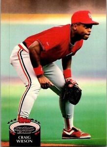 Craig Wilson St. Louis Cardinals 361 Topps Stadium Club 1992 Baseball Card