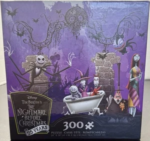 Disney The Nightmare Before Christmas 300 Piece Puzzle w Poster 24"x18" Sealed - Picture 1 of 8