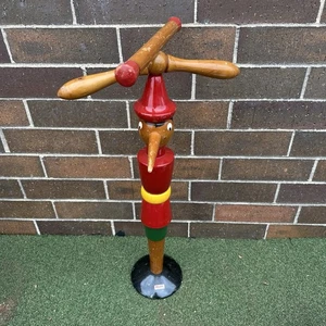 Vintage italienischer 60er Kinder Mid Century Modern Pinnochio Diener Kleiderbügel - Bild 1 von 6