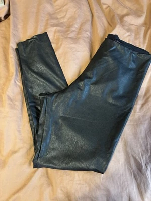 Leggings Commando Imitación Cuero Para Mujer Talla XL Negro Mate Clásico Chic Foto 1 de 4