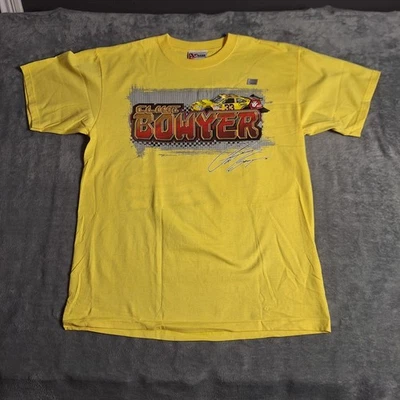 Camiseta gráfica amarela vintage Clint Bowyer #33 NASCAR fã de corrida tamanho grande - Imagem 1 de 4