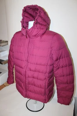 Chaqueta acolchada Uniqlo para mujer M rosa malva con capucha ligera cremallera completa Foto 1 de 4