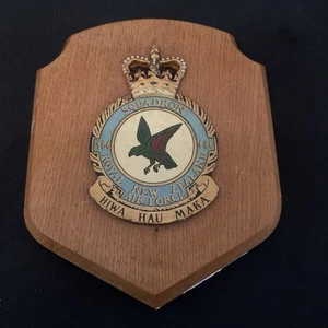 GROßE Vintage Royal New Zealand Air Force 486 STAFFEL Mess Wandrelief/Schild - Bild 1 von 12