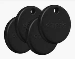 4x Chipolo POP 2025 en noir Google trouver mon appareil Nework ou Apple trouver mon - Photo 1 sur 4
