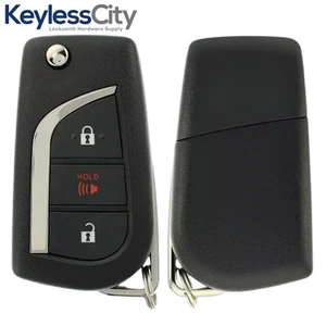 2019-2023 Toyota RAV4 / 3-Button Remote Flip Key / PN: 89070-42G00 / HYQ12BFW (H - Picture 1 of 4