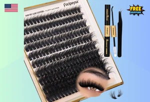 Focipeysa 200D Fluff Volume Lash Kit 10-18mm DIY Cluster (schwarz) - Bild 1 von 6