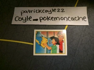 Adesivo Pokemon Merlino Serie 2 #7 Professor Quercia, Cenere e Pikachu quasi nuovo - Foto 1 di 3