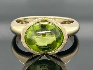 RING GR. 17 (CA. 53) AUS 375/-GELBGOLD MIT PERIDOT SOGNI D'ORO  SCHMUCKJAGD - Bild 1 von 3