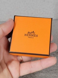 Scatola regalo vuota Hermes gioielli 2,25"x2,25" piccola quadrata - Foto 1 di 13